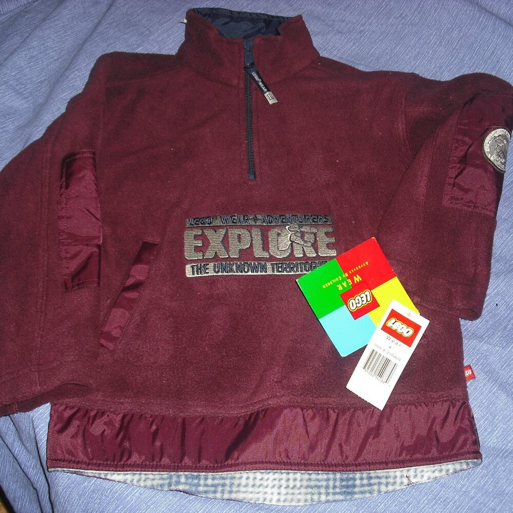 Lego Polo Sweater Fleece Boy 4T New
